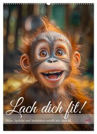 Vorderes Coverbild Lach Dich fit ! (Wandkalender 2025 DIN A2 hoch), CALVENDO Monatskalender