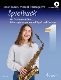 Vorderes Coverbild Spielbuch zur Saxophonschule