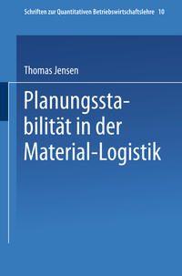 Vorderes Coverbild Planungsstabilität in der Material-Logistik