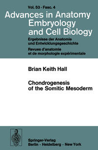 Vorderes Coverbild Chondrogenesis of the Somitic Mesoderm