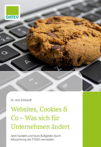 Vorderes Coverbild Websites, Cookies & Co - Was sich für Unternehmen ändert