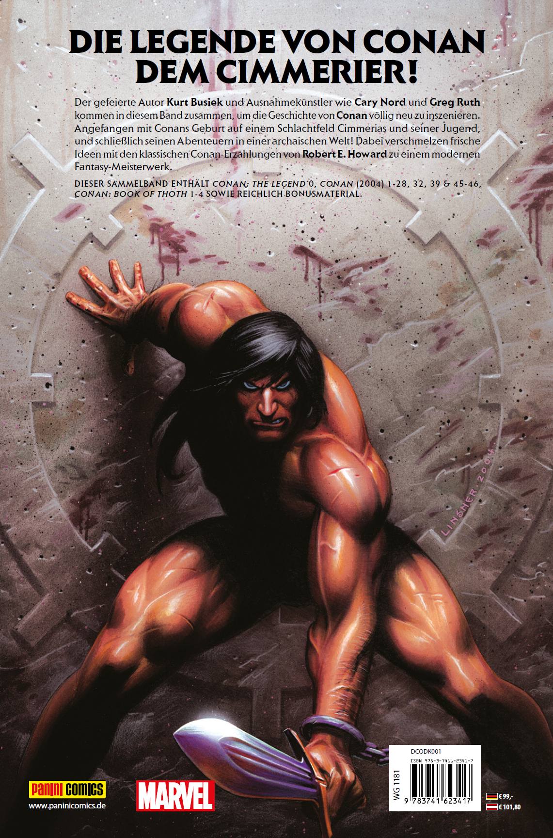 Rückseitencover Conan der Barbar von Kurt Busiek