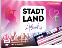 Vorderes Coverbild Stadt, Land, Atemlos (Schlager Edition) – Der Spieleklassiker für alle Fans von ESC und Schlager – von Helene Fischer über Udo Jürgens bis Beatrice Egli