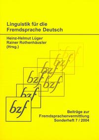 Vorderes Coverbild Linguistik für die Fremdsprache Deutsch