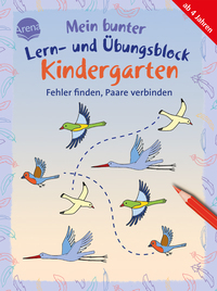 Vorderes Coverbild Mein bunter Lern- und Übungsblock Kindergarten. Fehler finden, Paare verbinden