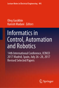 Vorderes Coverbild Informatics in Control, Automation and Robotics