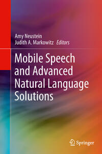 Vorderes Coverbild Mobile Speech and Advanced Natural Language Solutions