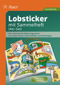 Vorderes Coverbild Lobsticker mit Sammelheft (4er-Set)