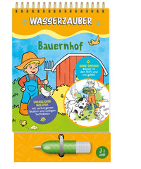 Vorderes Coverbild Bauernhof Wasserzauber Malbuch