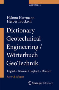 Vorderes Coverbild (hohe Qualität) Dictionary Geotechnical Engineering/Wörterbuch GeoTechnik