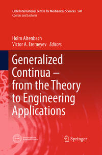 Vorderes Coverbild Generalized Continua - from the Theory to Engineering Applications