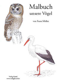 Vorderes Coverbild Malbuch unsere Vögel, 2. Auflage 2019