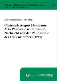 Vorderes Coverbild Christoph August Heumann: Acta Philosopharum, das ist, Nachricht von der Philosophie des Frauenzimmers (1721)