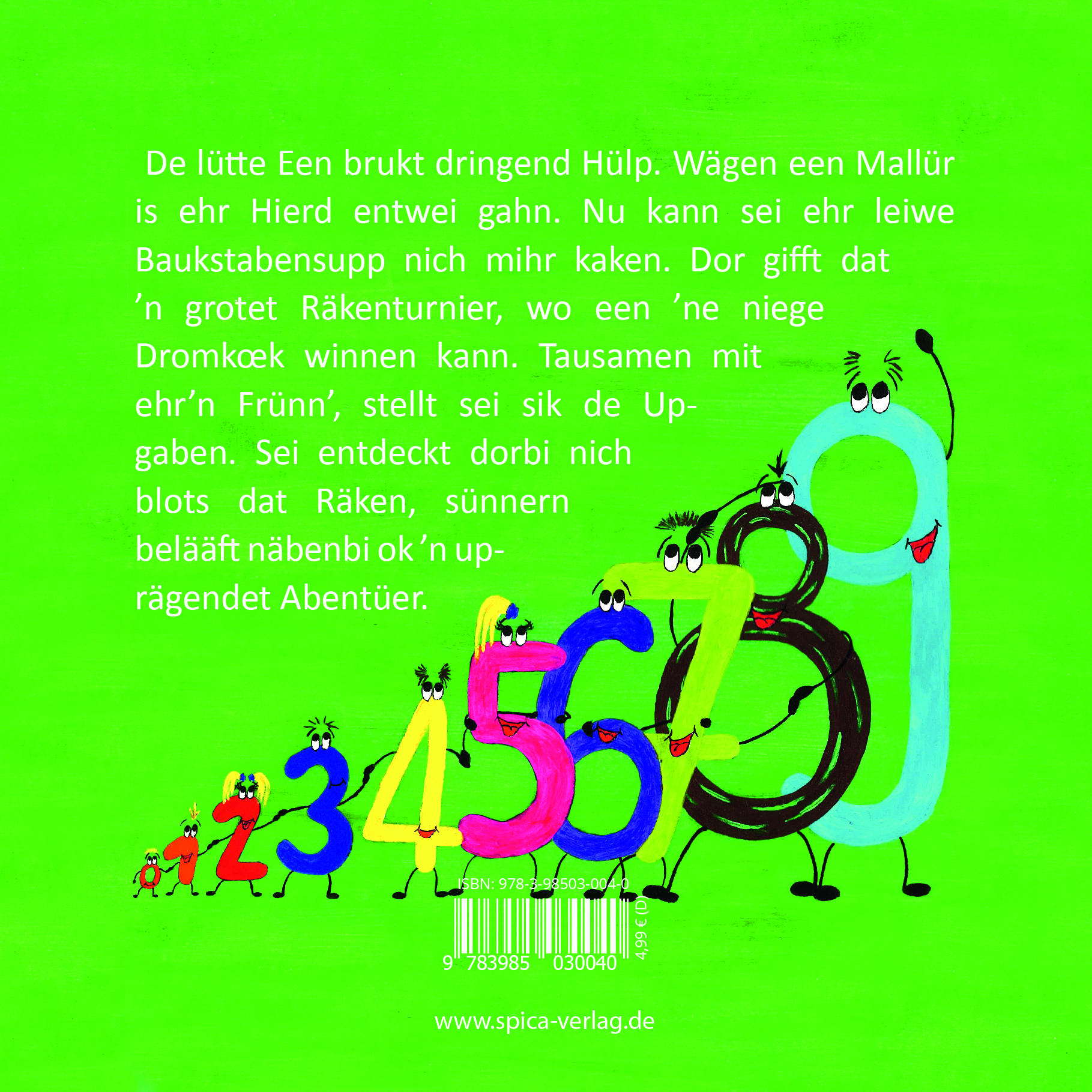 Rückseitencover De lütte Een entdeckt dat Räken