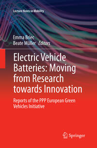 Vorderes Coverbild Electric Vehicle Batteries: Moving from Research towards Innovation