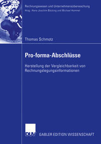 Vorderes Coverbild Pro-forma-Abschlüsse