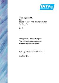 Vorderes Coverbild Energetische Bewertung von Pkw-Klimaanlagensystemen mit Sekundärkreisläufen