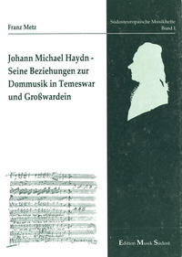 Vorderes Coverbild Johann Michael Haydn. Seine Beziehungen zur Dommusik in Temeswar und Grosswardein