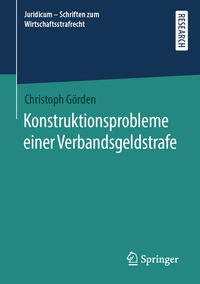 Vorderes Coverbild Konstruktionsprobleme einer Verbandsgeldstrafe