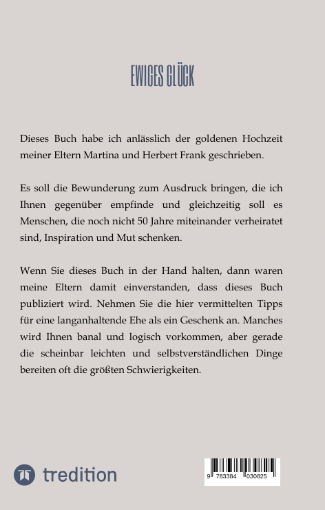 Rückseitencover Ewiges Glück