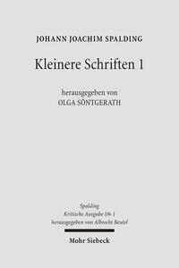 Vorderes Coverbild Kritische Ausgabe / 1. Abteilung: Schriften / Kleinere Schriften