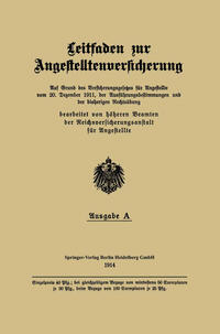 Vorderes Coverbild Leitfaden zur Angestelltenversicherung