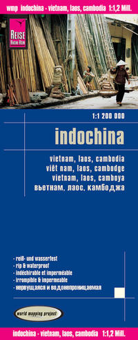 Vorderes Coverbild Reise Know-How Landkarte Indochina (1:1.200.000) Vietnam, Laos, Kambodscha