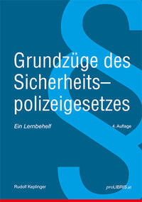 Vorderes Coverbild Grundzüge des Sicherheitspolizeigesetzes