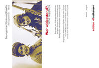 Vorderes Coverbild Wer widerstand? | Who resisted?