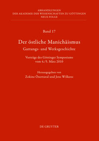 Vorderes Coverbild Der östliche Manichäismus – Gattungs- und Werksgeschichte