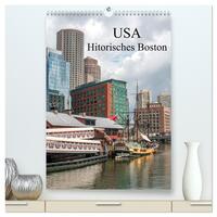 Vorderes Coverbild USA - Historisches Boston (hochwertiger Premium Wandkalender 2025 DIN A2 hoch), Kunstdruck in Hochglanz