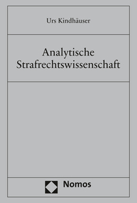 Vorderes Coverbild Analytische Strafrechtswissenschaft
