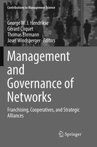 Vorderes Coverbild Management and Governance of Networks