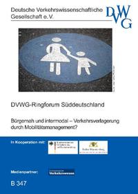 Vorderes Coverbild Bürgernah und intermodal - Verkehrsverlagerung durch Mobilitätsmanagement?
