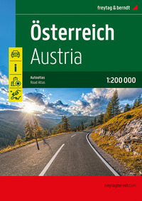 Vorderes Coverbild Österreich, Autoatlas 1:200.000, freytag & berndt