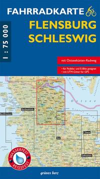 Vorderes Coverbild Fahrradkarte Flensburg, Schleswig