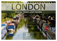 Vorderes Coverbild London - Flüsse, Seen und Kanäle (Tischkalender 2025 DIN A5 quer), CALVENDO Monatskalender