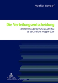 Vorderes Coverbild Die Verteilungsentscheidung