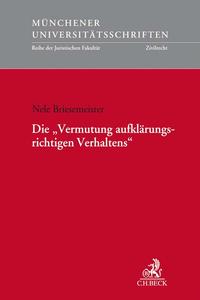 Vorderes Coverbild Die 'Vermutung aufklärungsrichtigen Verhaltens'