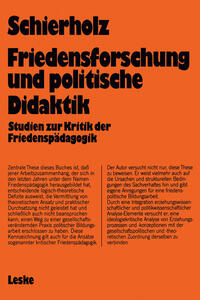 Vorderes Coverbild Friedensforschung und Politische Didaktik