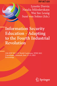 Vorderes Coverbild Information Security Education - Adapting to the Fourth Industrial Revolution