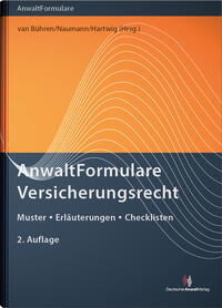 Vorderes Coverbild AnwaltFormulare Versicherungsrecht