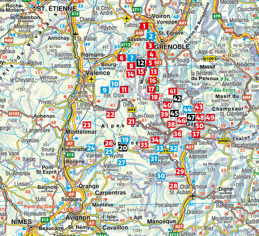 Beispielinhalt (Bild) Dauphiné Ouest (Guide de randonnées)