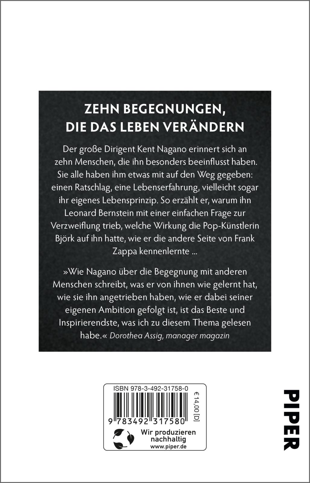Rückseitencover 10 Lessons of my Life
