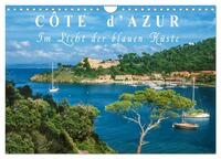 Vorderes Coverbild Cote d'Azur - Im Licht der blauen Küste (Wandkalender 2025 DIN A4 quer), CALVENDO Monatskalender