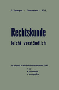 Vorderes Coverbild Rechtskunde — leicht verständlich