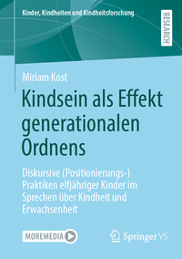 Vorderes Coverbild Kindsein als Effekt generationalen Ordnens