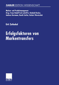 Vorderes Coverbild Erfolgsfaktoren von Markentransfers