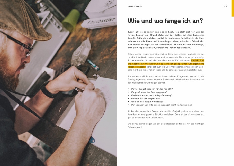 Beispielinhalt (Bild) Das Busbastler Handbuch