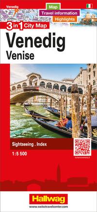Vorderes Coverbild Hallwag Stadtplan Venedig
